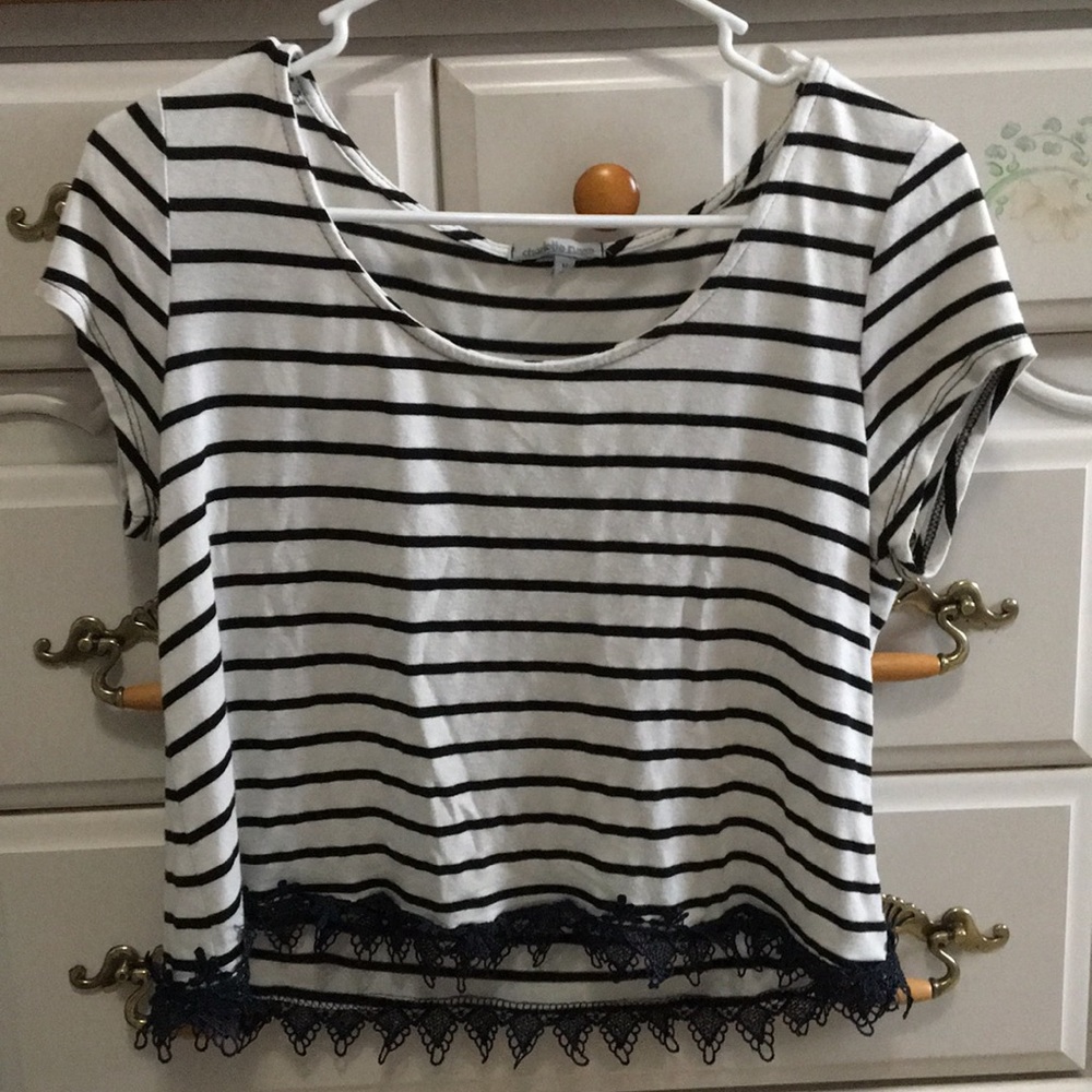 Striped crop top